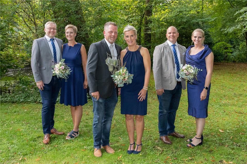 Der amtierende Thron aus Klein Reken freut sich auf das Schützenfest.