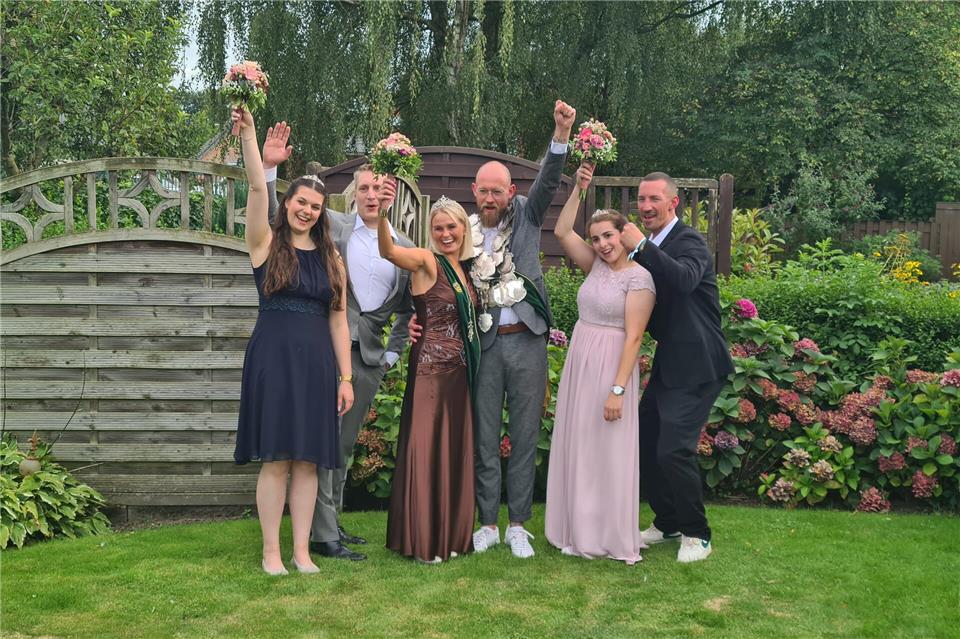 Der amtierende Thron freut sich auf ein spannendes Jubiläums-Schützenfest.