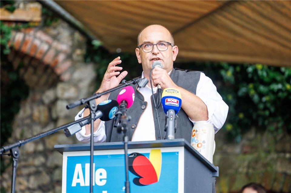 Der bayerische AfD-Landeschef Stephan Protschka begrüßt die geplante Kanzlerkandidatur von Alice Weidel (Archivbild)Matthias Balk/dpa