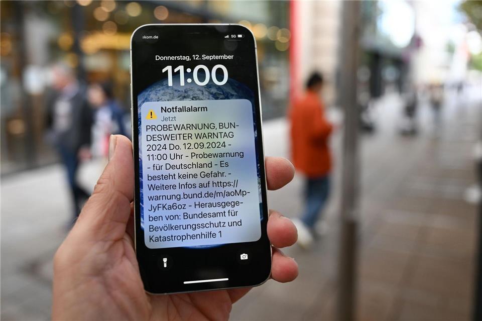 Der bundesweite Warntag findet in aller Regel am zweiten Donnerstag im September statt (Symbolbild)Bernd Weißbrod/dpa