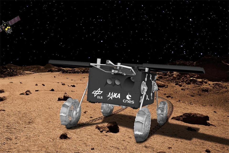 Der deutsch-französische Rover „Idefix“ soll 2029 auf dem Marsmond Phobos landen.-/DLR/dpa