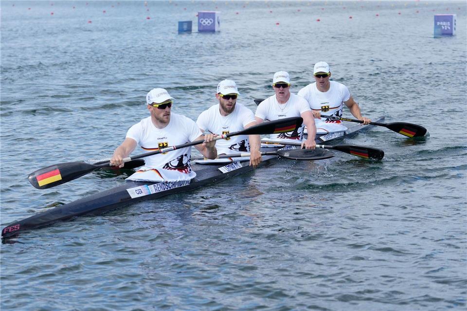 Der deutsche Kajak-Vierer kam beim Weltcup-Auftakt in Szeged nur auf Platz fünf. (Archivbild)Ebrahim Noroozi/AP/dpa