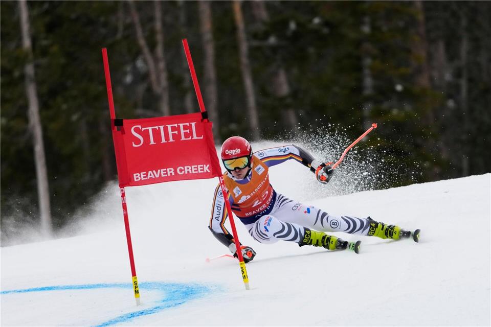 Der deutsche Skirennfahrer Fabian Gratz beim Riesenslalom von Beaver Creek.John Locher/AP/dpa