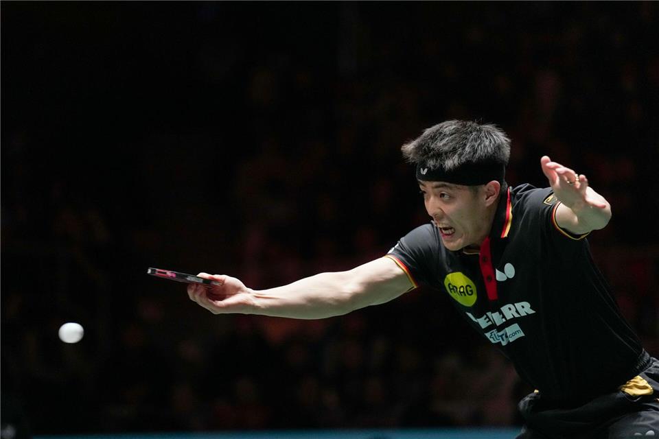 Der deutsche Tischtennis-Nationalspieler Dang Qiu.Wang Ying/XinHua/dpa