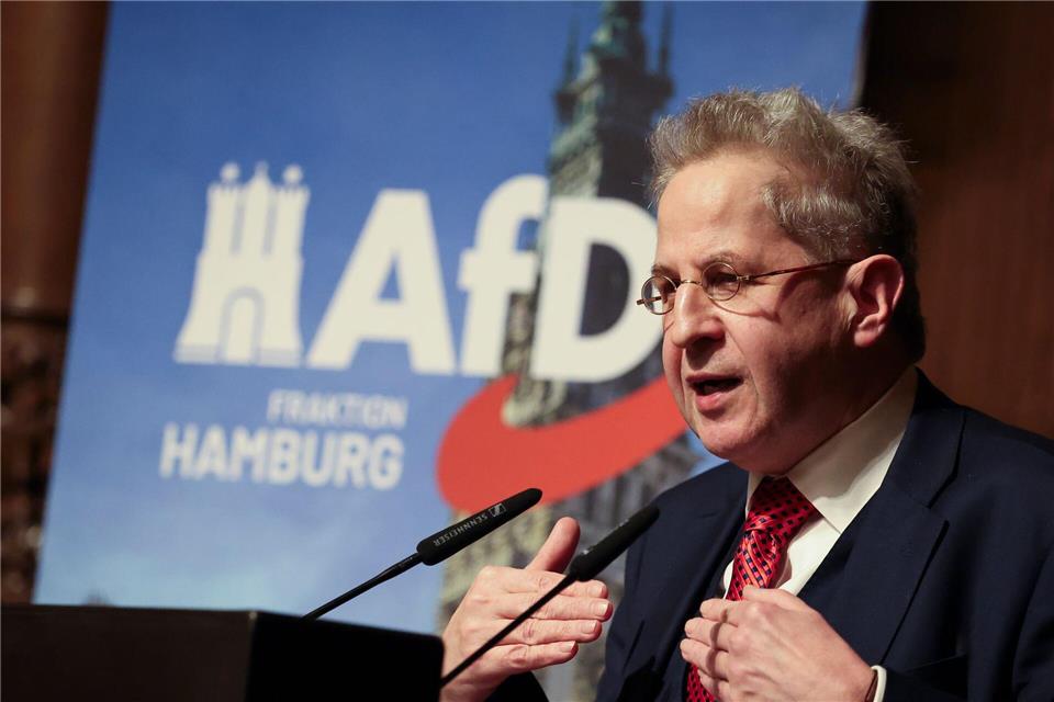 Der frühere Bundesverfassungsschutzchef Hans-Georg Maaßen spricht immer mal wieder bei AfD-Veranstaltungen. (Archivbild)Christian Charisius/dpa