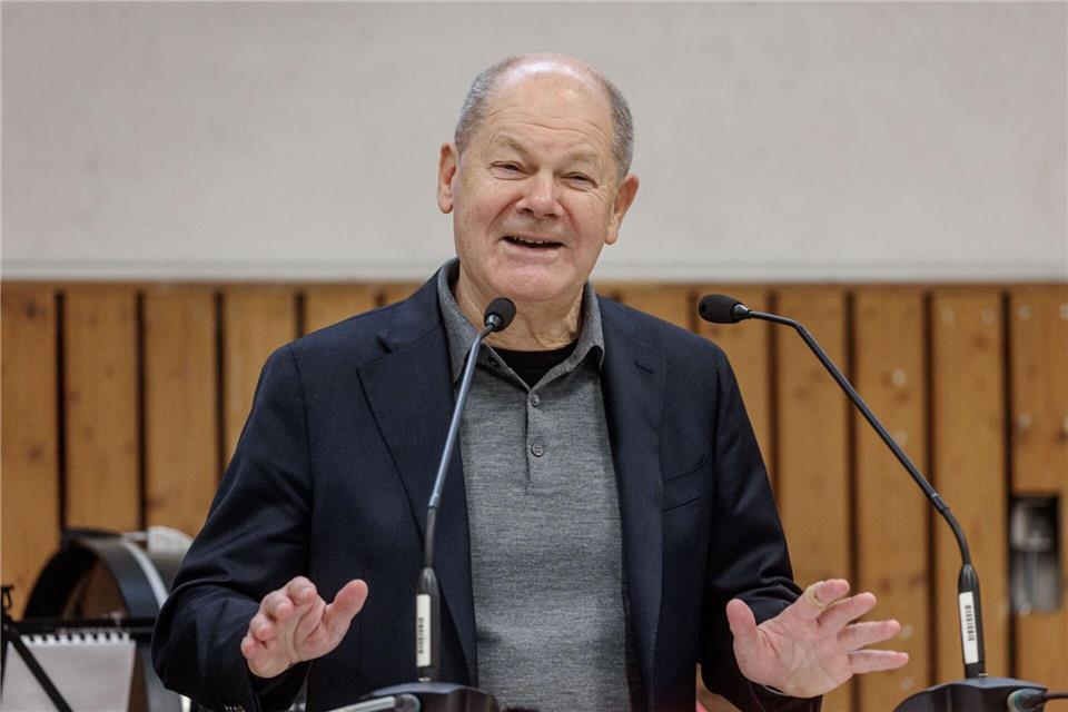 Der frühere Kanzler Olaf Scholz hat auf einem Jubiläumsempfang in Scharbeutz über die sich verändernde Welt gesprochen.Markus Scholz/dpa