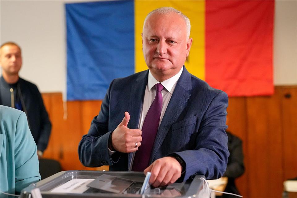 Der frühere Präsident Igor Dodon gilt mit seinem russlandfreundlichen Patriotischen Block in Moldau weiter als ein Machtfaktor.Vadim Ghirda/AP/dpa