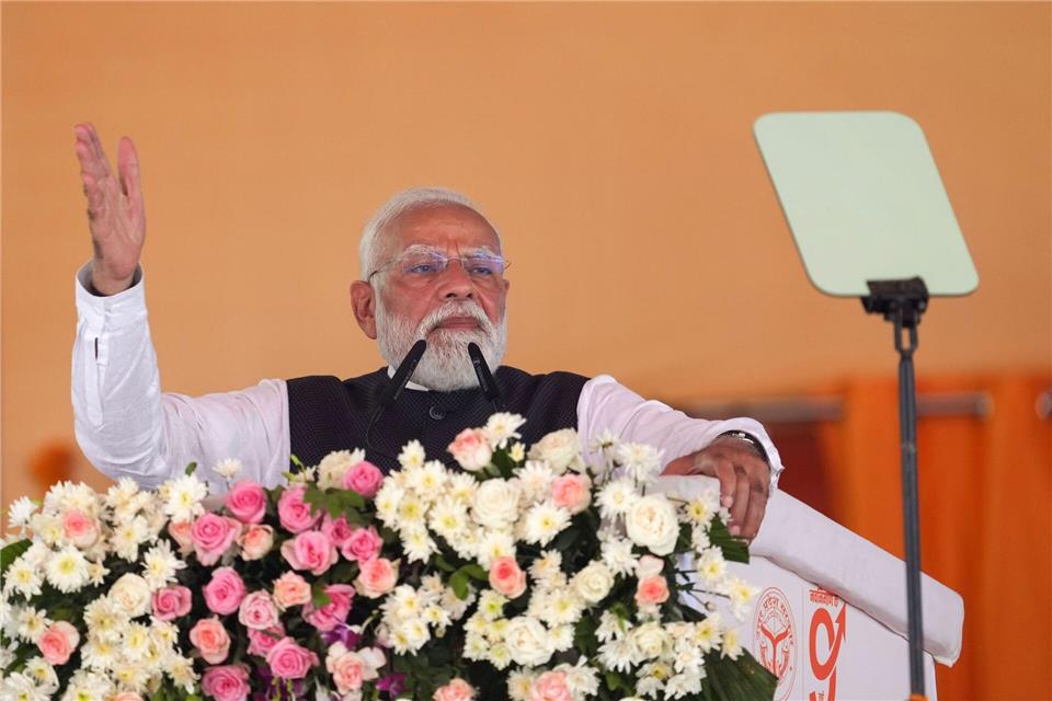 Der indische Premierminister Narendra Modi beglückwünschte Skyroot Aerospace zum Start. (Illustration)Rajesh Kumar Singh/AP/dpa