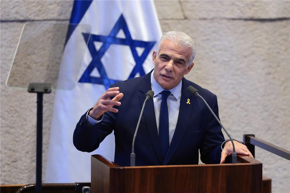 Der israelische Oppositionsführer Jair Lapid. (Archivbild)Evelyn Hockstein/Pool Reuters/AP/dpa