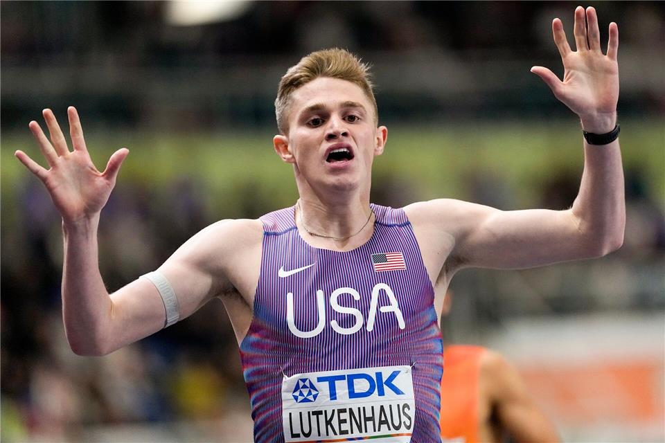 Der jüngste Leichtathletik-Weltmeister: Der Amerikaner Cooper Lutkenhaus.Petr David Josek/AP/dpa