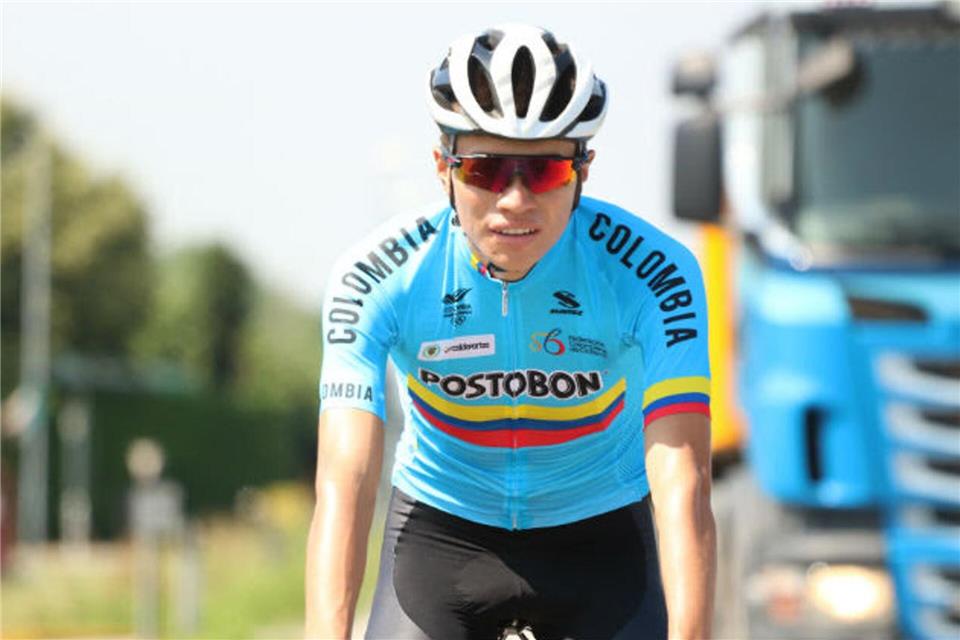 Der kolumbianische Radprofi Cristian Camilo Muñoz ist nach einem Rennunfall in Frankreich gestorben. (Archivbild)Fedeciclismo/Colprensa/colprensa/dpa