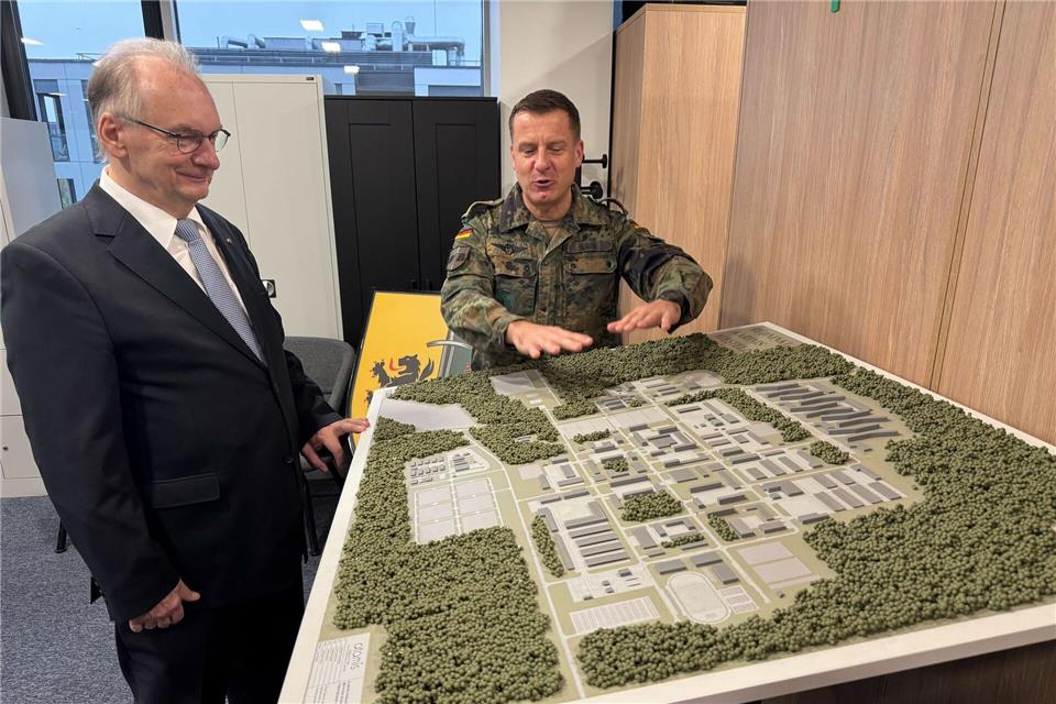 Der künftige Hauptstandort der Brigade soll eine noch zu bauende Kasernenanlage mit Truppenübungsplatz in Rudninkai sein. Bis zur Fertigstellung nutzt die Bundeswehr Übergangslösungen.Staatskanzlei Sachsen-Anhalt/dpa