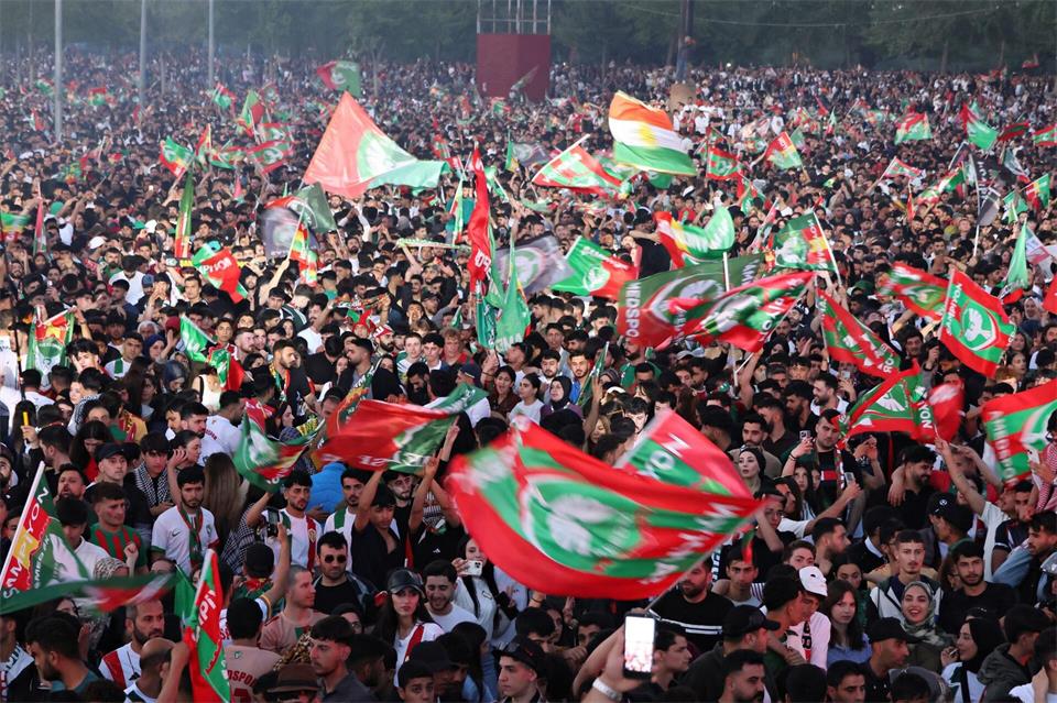 Der mehrheitlich kurdische Fußbalverein Amedspor war im Mai 2026 in die türkische Süper Lig aufgestiegen. (Archivbild)Mehmet Masum Suer/SOPA Images via ZUMA Press Wire/dpa