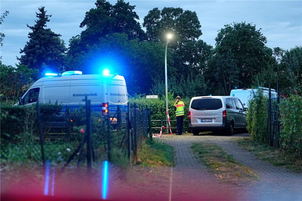 Der mutmaßliche Täter starb bei einem Polizeieinsatz in Berlin-Spandau.Michael Kappeler/dpa