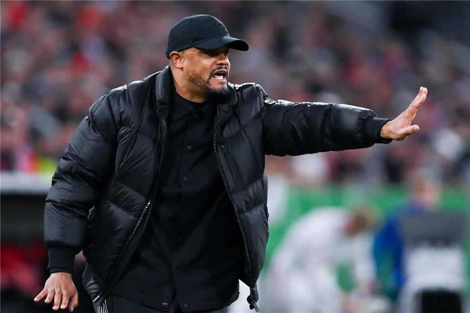 Der nächste Münchner Triple-Coach? Vincent Kompany in Aktion am Spielfeldrand.Sven Hoppe/dpa