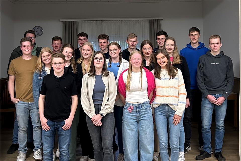 Der neu gewählte Vorstand der KLJB Marbeck bei seiner Versammlung. 