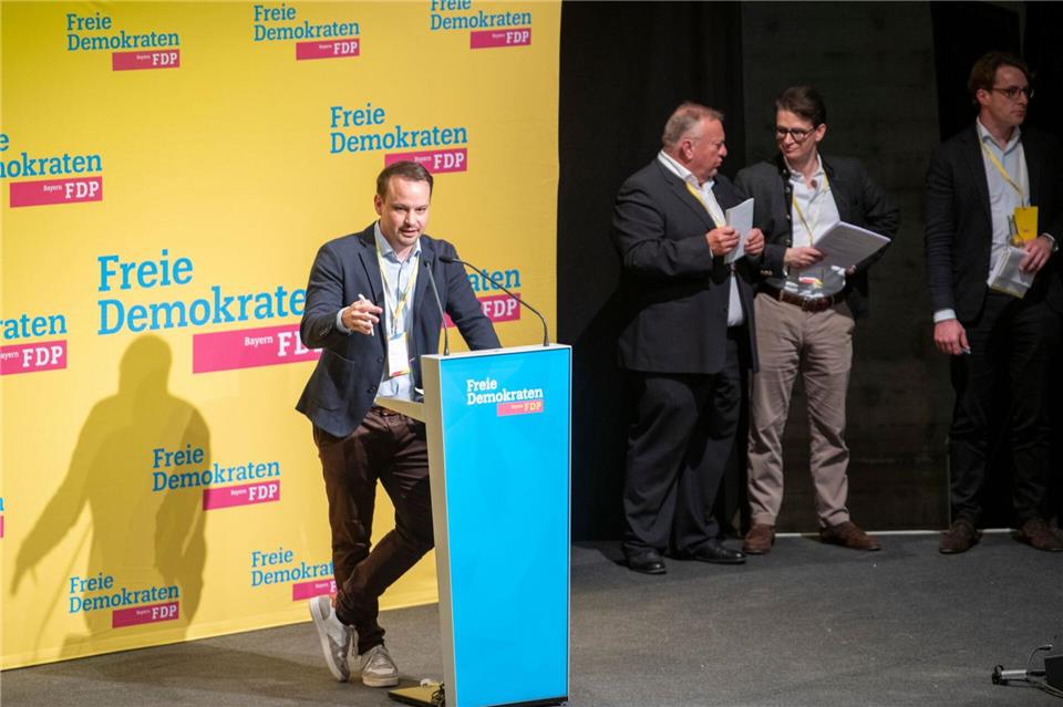 Der neue FDP-Landesvorsitzende Matthias Fischbach.Stefan Puchner/dpa
