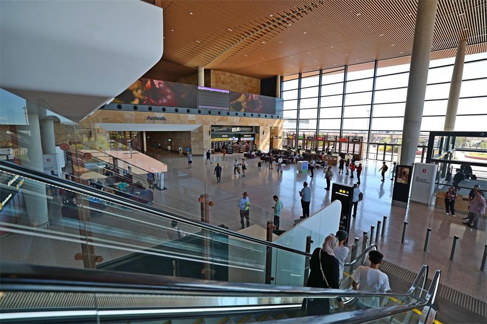 Der neue Flughafen nahm am Wochenende den Betrieb auf.Gong Bing/XinHua/dpa