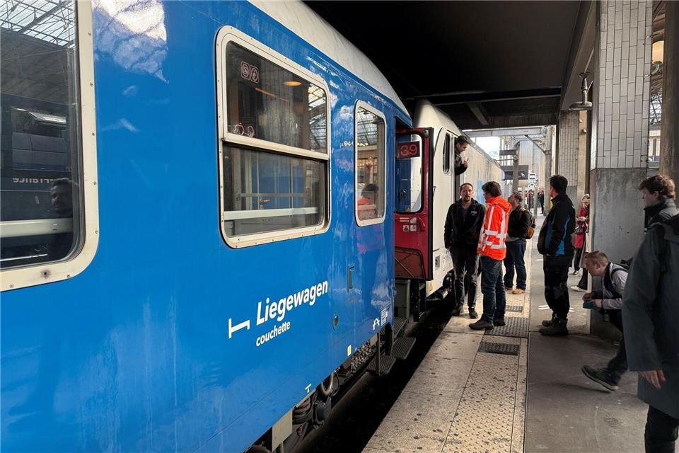 Der neue Nachtzug pendelt dreimal in der Woche zwischen Paris und Berlin.Michael Evers/dpa