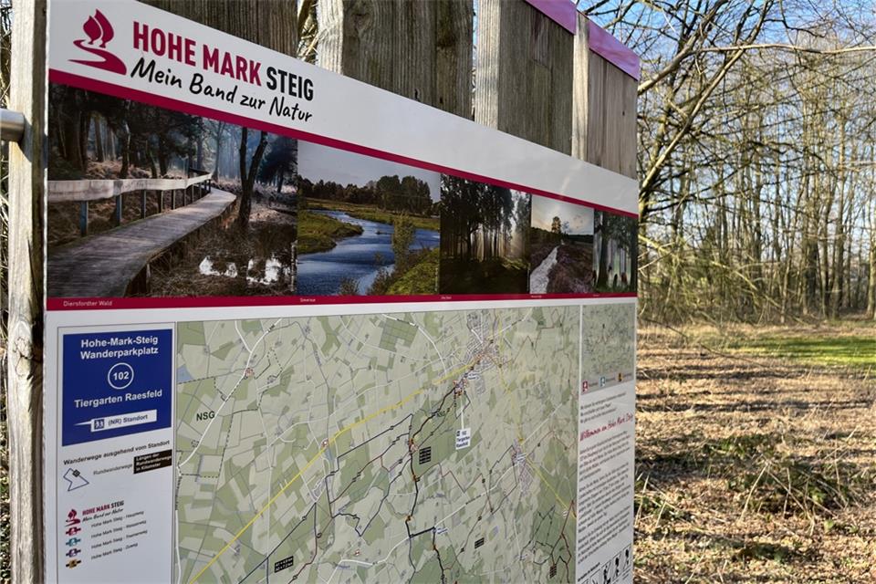 Der neue Rundweg schließt an den Hohe-Mark-Steig an. 
