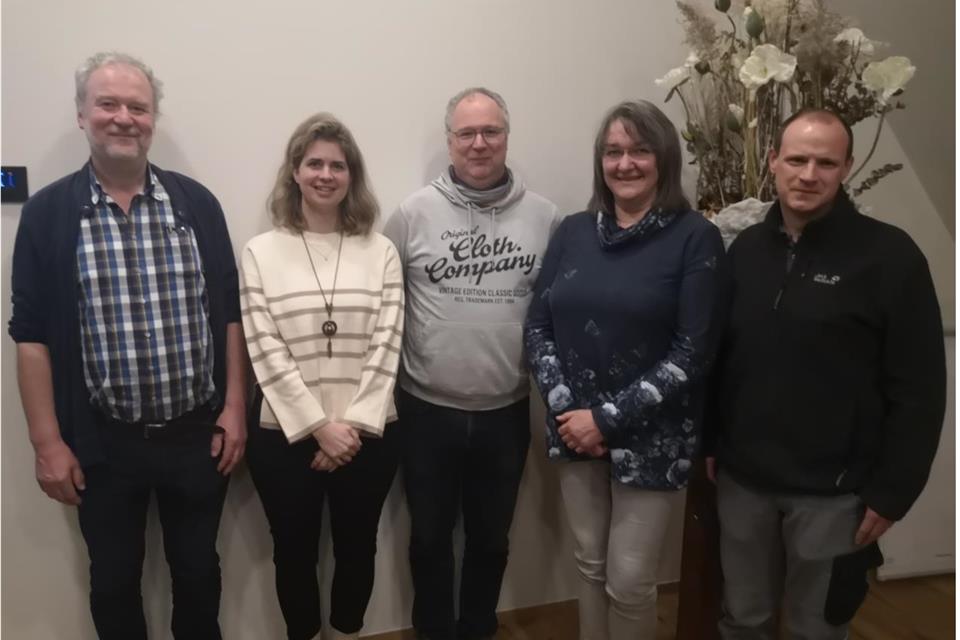 Der neue Vorstand des Imkervereins Raesfeld (v.l.): Johannes Küpers, Cornelia Böcker, Hermann-Josef Küpers, Edith Liesner, Jürgen Heider.