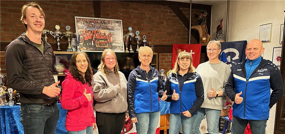 Der neue Vorstand sieht sich gut aufgestellt. Kassenprüfer Michael Schlattmann fehlt auf dem Foto.