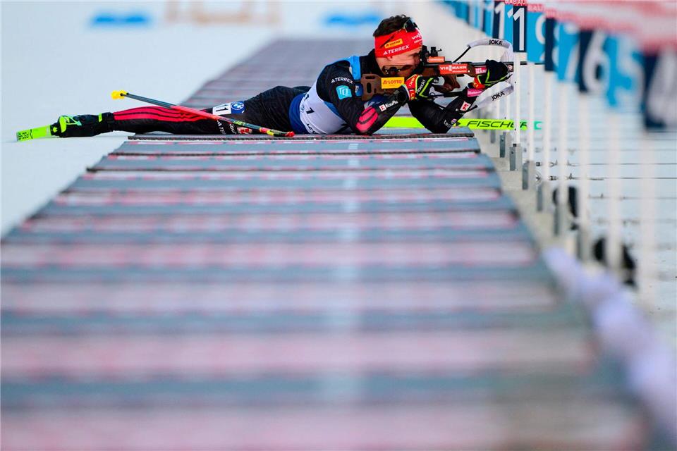 Der schnelle Läufer Philipp Horn schießt mal wieder zu oft daneben.Olivier Chassignole/AFP/dpa