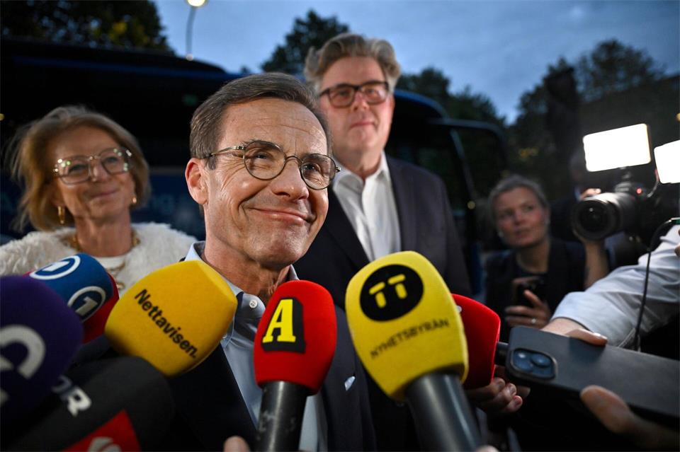 Der schwedische Ministerpräsident Ulf Kristersson hat noch Chancen, sein Amt zu behalten. Christine Olsson/TT News Agency/AP/dpa