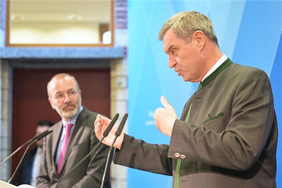 Der stellvertretende CSU-Vorsitzende Manfred Weber fordert eine Neuausrichtung seiner Partei. (Archivbild)Malin Wunderlich/dpa