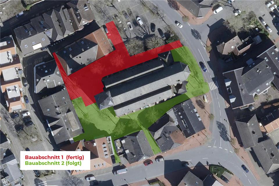 Der südliche Bereich des Kirchplatzes soll neu gestaltet werden. Streitpunkt war dabei, wie mit den Bäumen in dem Abschnitt umgegangen werden soll.