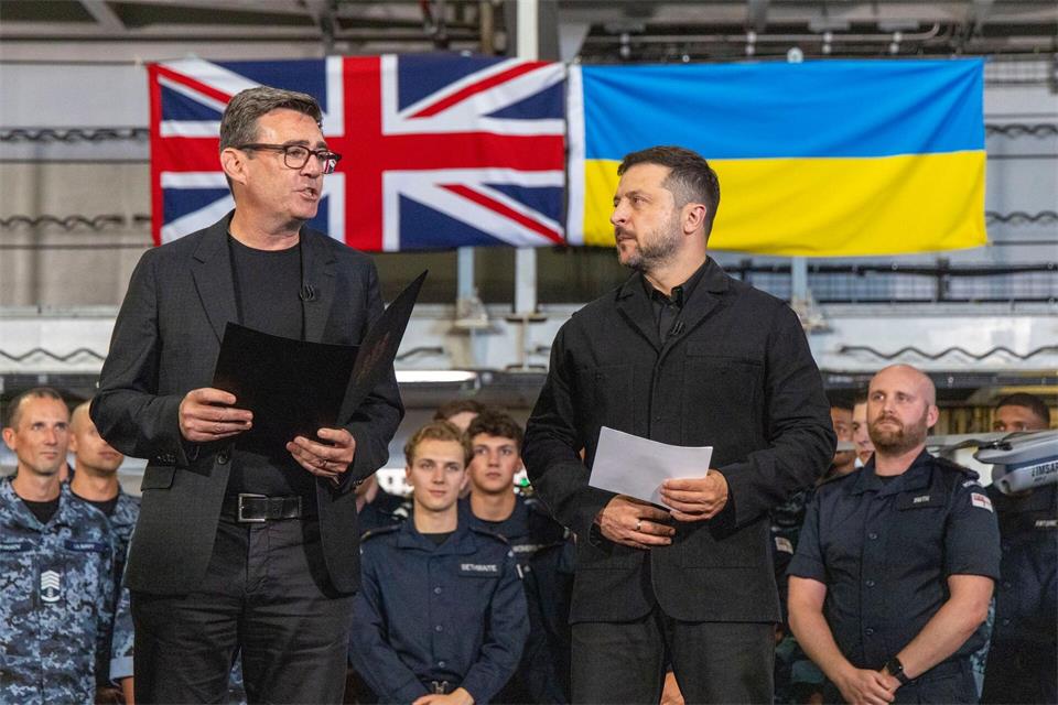 Der ukrainische Präsident Selenskyj war für Premier Burnham der erste Staatsgast nach dessen Amtsübernahme. (Archivbild)Simon Jones/The Sun/PA Wire/dpa