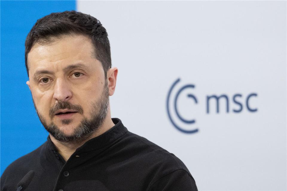 Der ukrainische Präsident Selenskyj wird wieder in München erwartet.Boris Roessler/dpa