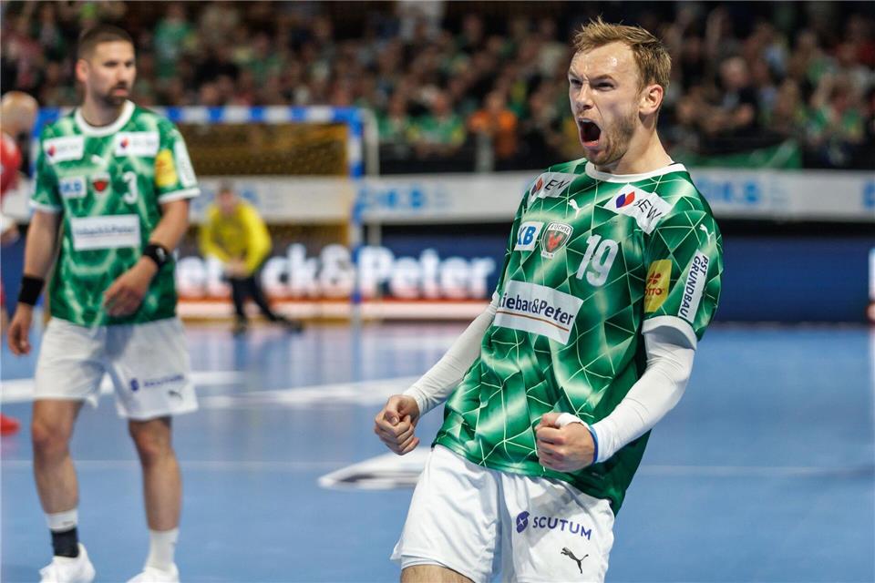 Der wichtigste Spieler für die Füchse Berlin: Mathias Gidsel (Archivbild)Andreas Gora/dpa