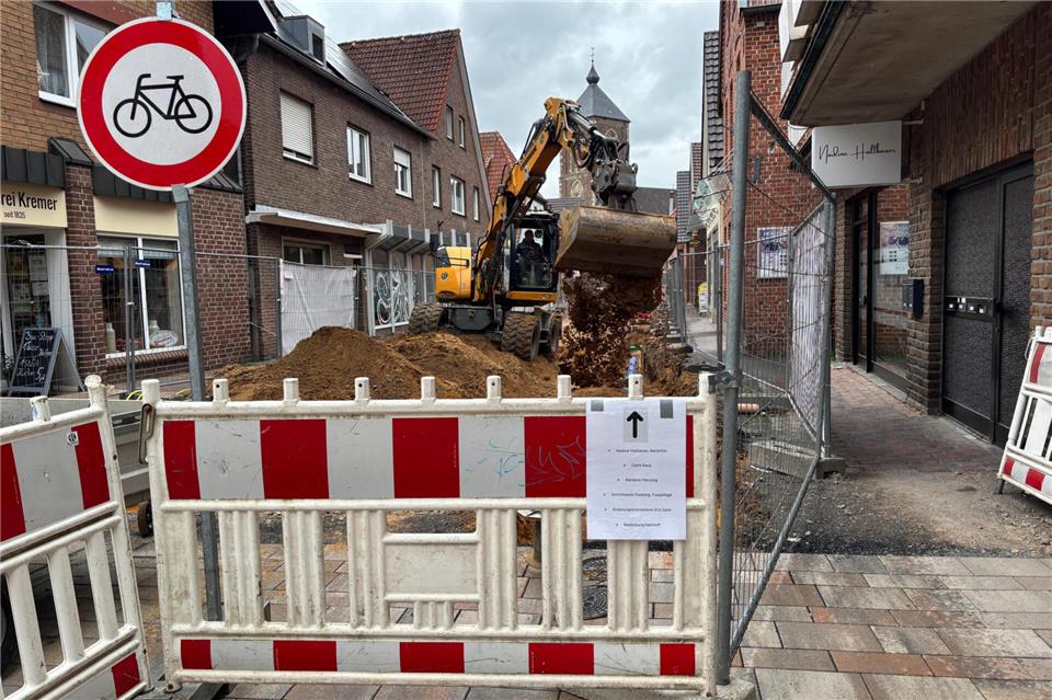 Der zweite Bauabschnitt der Ortskernsanierung ist in vollem Gang.
