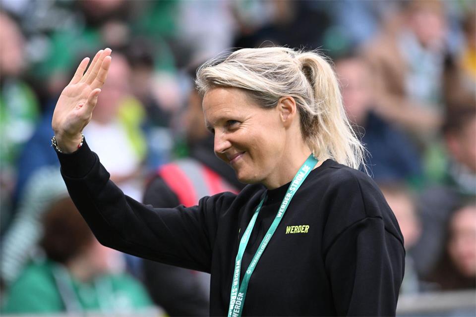 Derby-Siegerin: Werder Bremens Trainerin Friederike Kromp gewann mit ihrem Team gegen den Hamburger SV. (Archivbild)Carmen Jaspersen/dpa