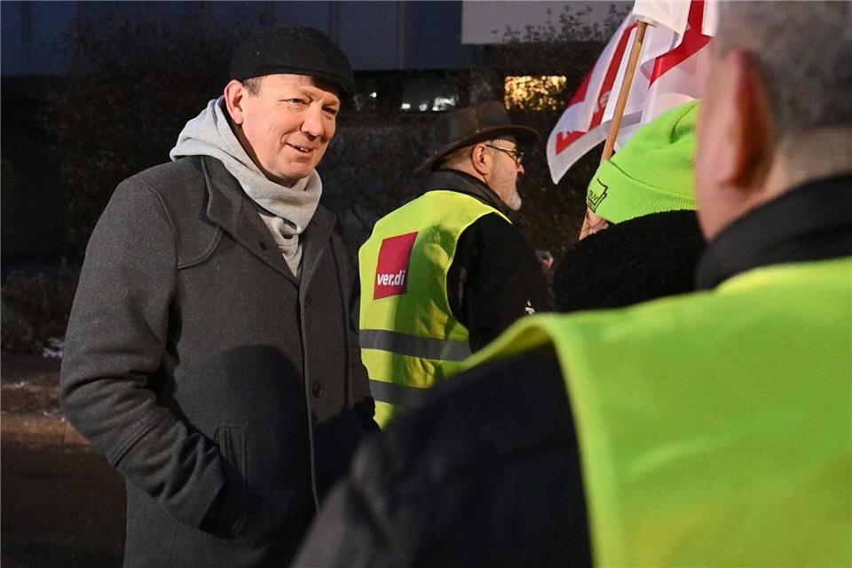 Derzeit seien keine weiteren Streiktage geplant, sagt Verdi-Verhandlungsführer Jan Bleckert.Marijan Murat/dpa