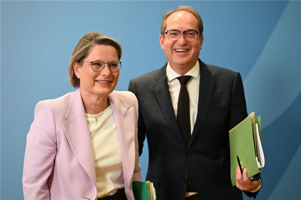 Details des Entwurfs stimmten vor allem Bundesjustizministerin Stefanie Hubig (SPD) und Bundesinnenminister Alexander Dobrindt (CSU) miteinander ab. Markus Lenhardt/dpa