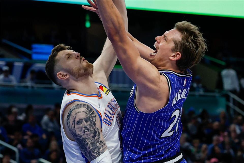 Deutsches Duell: Hartenstein (links) gegen Wagner.Kevin Kolczynski/FR170029 AP/dpa