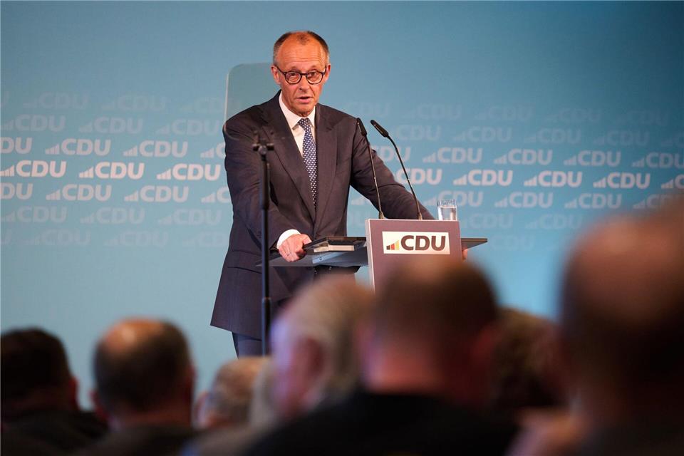 „Deutschland hat die Kraft für einen neuen Aufbruch“, betont Bundeskanzler Friedrich Merz (CDU).Bernd Thissen/dpa