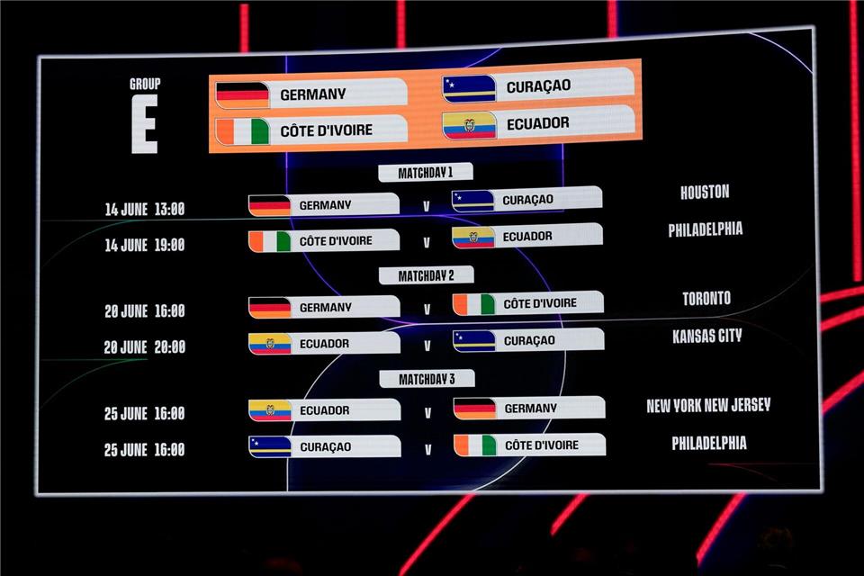 Deutschland ist klarer Favorit in seiner WM-Gruppe. (Archivbild)Chris Carlson/AP/dpa