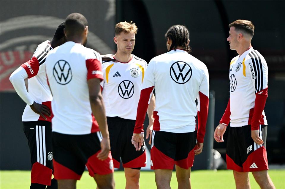 Deutschlands Kapitän Joshua Kimmich im Training vor dem ersten WM-Spiel gegen Curacao.Federico Gambarini/dpa