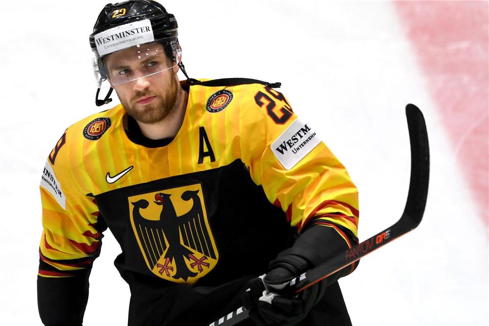 Deutschlands bester Eishockey-Spieler, Leon Draisaitl, wird in Mailand dabei seinMonika Skolimowska/dpa-Zentralbild/dpa