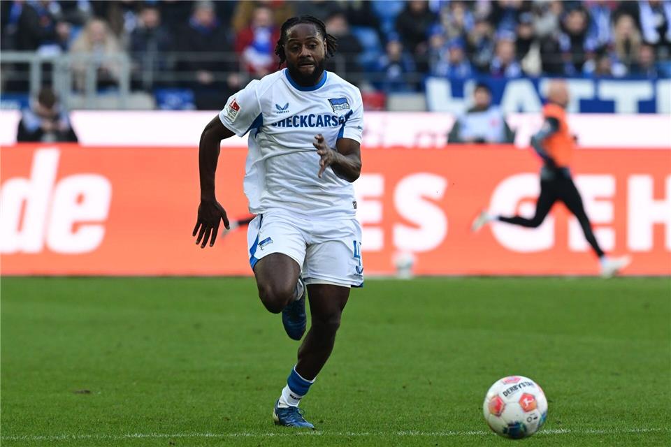 Deyovaisio Zeefuik fehlt Hertha BSC verletzungsbedingt mehrere Wochen. (Archivbild)Bernd Weißbrod/dpa