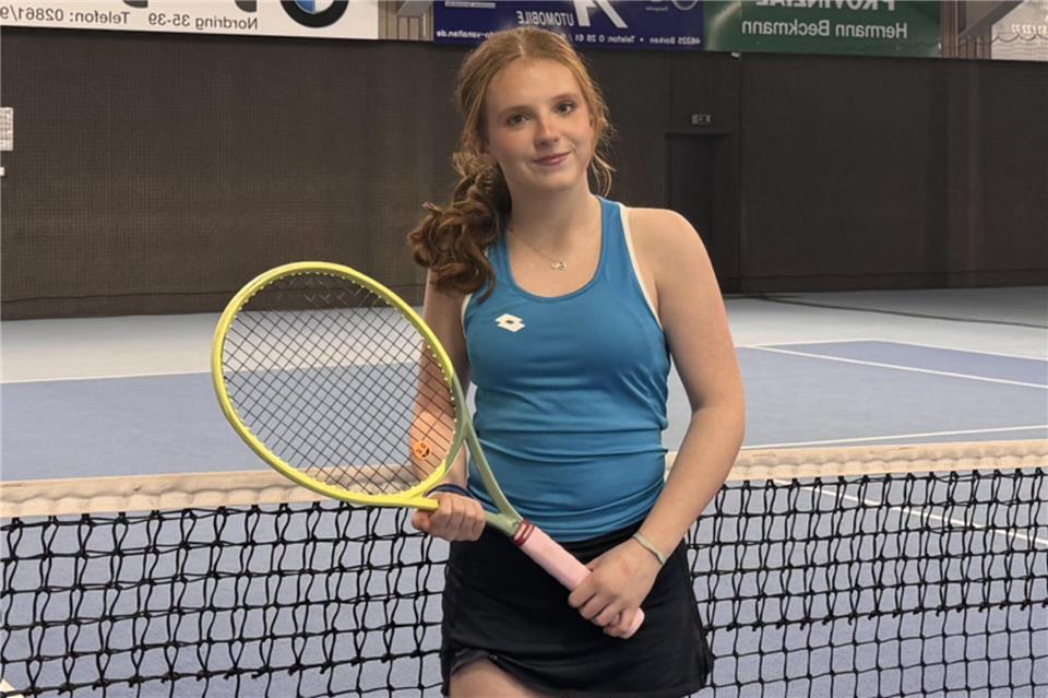 Die 15-jährige Liv Knaack gehört zu den vielversprechendsten Tennis-Talenten der Region.