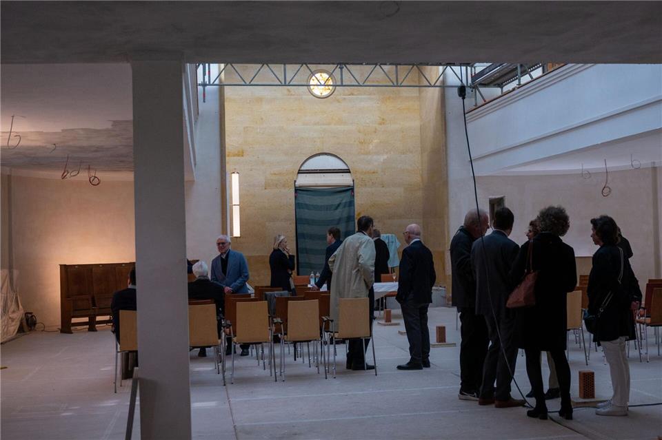 Die 1931 errichtete „Reichenbachschul“ wurde 1938 während der Novemberpogrome durch Nationalsozialisten verwüstet und später notdürftig wieder instand gesetzt. Nach der Sanierung soll der Bau in altem Glanz erstrahlen. Leonie Asendorpf/dpa