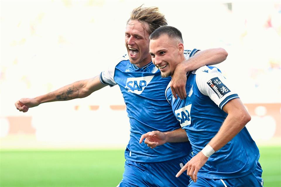 Die 2:0-Führung für die TSG war nicht genug.Uwe Anspach/dpa
