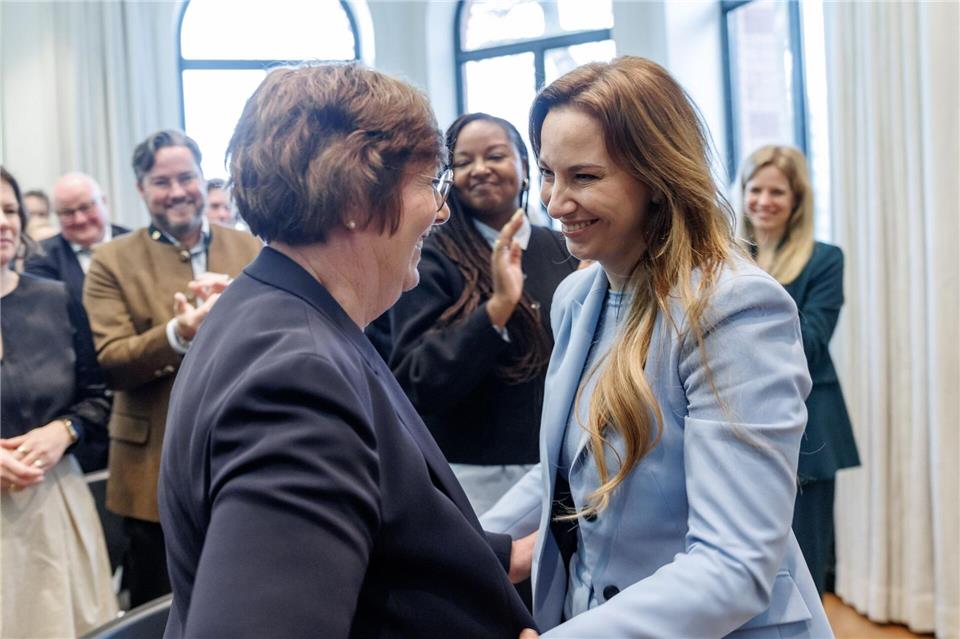 Die 38-Jährige folgt auf Sabine Sütterlin-Waack (CDU). Markus Scholz/dpa