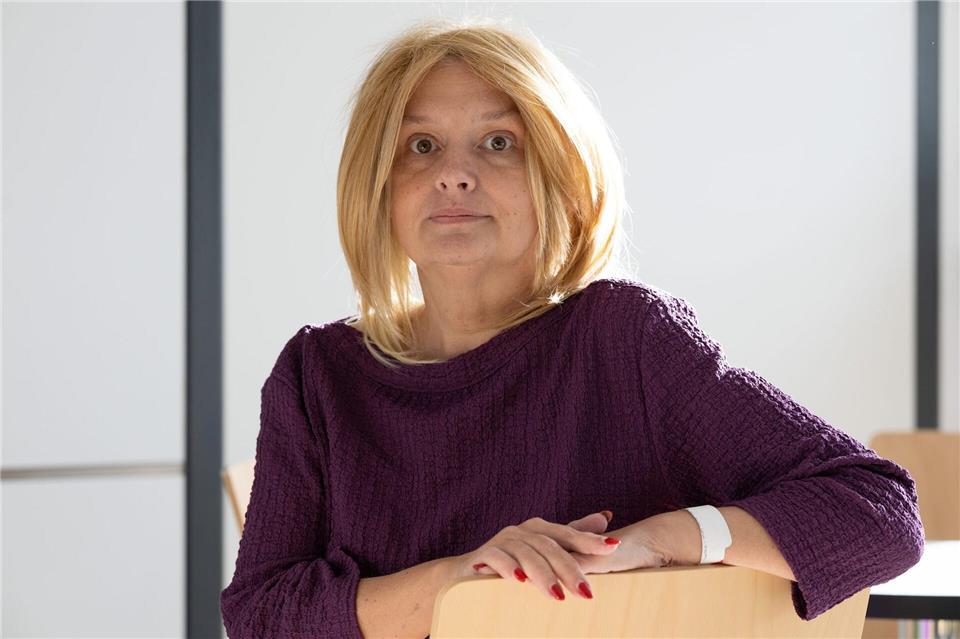 Die 49-jährige Berlinerin Sabine Treffkorn nach einer Pankreas-OP am Dresdner Universitätsklinikum wieder Hoffnung schöpfen. Sebastian Kahnert/dpa