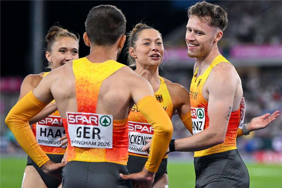 Die 4x100-Meter-Mixed-Staffel sicherte sich Silber.Sven Hoppe/dpa