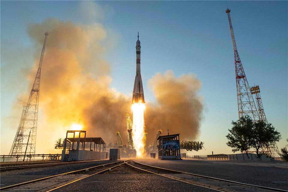 Die 75. Mission zur Internationalen Raumstation ISS ist erfolgreich gestartet.Bill Ingalls/NASA/AP/dpa